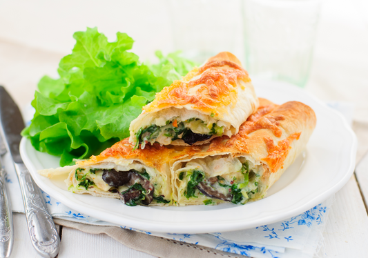 Chicken and Spinach Crepes